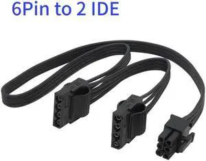 For  G-450 G-550 G-650 G-750 PCIe 6 pins to Peripheral 4 Pin SATA PCI-E 8 Pin to 2 port 6+2 Pin 8Pin Power Supply cable(6Pin to 2 IDE)