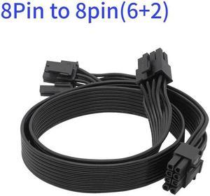 For  G-450 G-550 G-650 G-750 PCIe 6 pins to Peripheral 4 Pin SATA PCI-E 8 Pin to 2 port 6+2 Pin 8Pin Power Supply cable(8Pin to 2 8pin Flat)