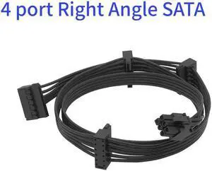 For  G-450 G-550 G-650 G-750 PCIe 6 pins to Peripheral 4 Pin SATA PCI-E 8 Pin to 2 port 6+2 Pin 8Pin Power Supply cable(6pin to 4 SATA)