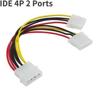 18cm 2 Way 4 pin PSU Power Splitter Cable LP4 M-olex 1 to 2