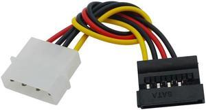 1-Pcs 4 Pin  SATA to Molex Power Cable Adapter Extension Cable Connectors