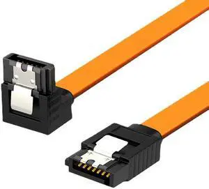 UK Straight 90 SATA cable 3.0 to hard disk SSD adapter HDD cable(orange Type1)