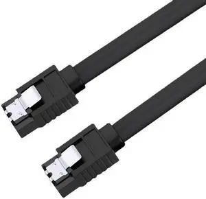 UK Straight 90 SATA cable 3.0 to hard disk SSD adapter HDD cable(black Type2)