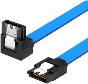 UK Straight 90 SATA cable 3.0 to hard disk SSD adapter HDD cable(blue Type1)