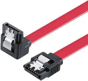 UK Straight 90 SATA cable 3.0 to hard disk SSD adapter HDD cable(red Type1)