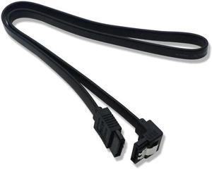 40CM Super Speed Straight 90 Right Angle SATA 3.0 Cable 6GB/s SATA III Cable Flat Data Cord for HDD SSD Wholesale(Black)