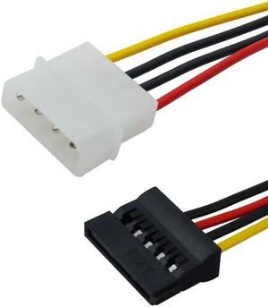 1-Pcs 4 Pin  SATA to Molex Power Cable Adapter Extension Cable Connectors 20CB