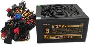 1800W PSU Bitmain Dragon Storm LX1800W Multiple Channel Server Power Supply 16*(6+2Pin) For GPU Mining Rig