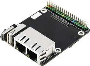 Mini Dual Gigabit Ethernet GPIO Expansion Base Board Kit for Raspberry Pi CM4 Compute Module 4 Lite(Without Case) Mini Dual Gigabit Ethernet GPIO Expansion Base Board Kit for Raspberry Pi CM4 Compute Module 4 Lite(Without Case)