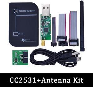CC2531 Zigbee emulator, CC debugger, USB programmer, CC2540, CC2531, with antenna, bluetooth, connector, download cable