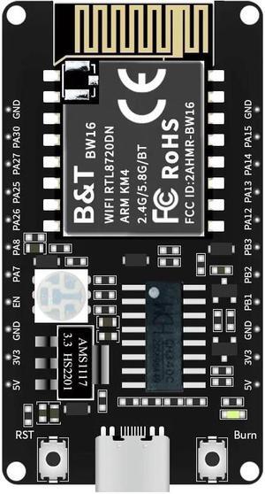 BW16-Kit development board, low-power Bluetooth programmable module, RTL8720DN dual band WiFi, C-type interface