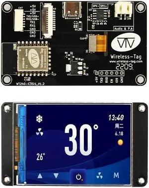 2.4-inch serial screen ESP32-C3 module supports WiFi Bluetooth IPS screen with a resolution of 320 x 240 ZX240-C3SI1