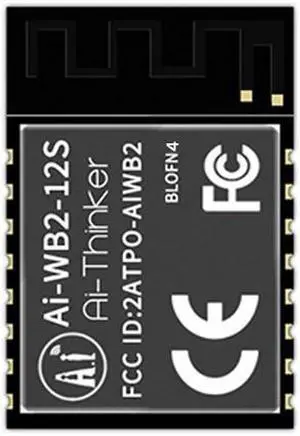 Ai-WB2-12S module, WiFi Bluetooth BLE 2-in-1, built-in BL602 chip, serial transceiver