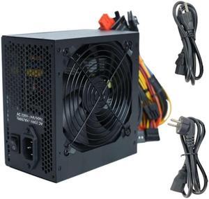 PSU Rated-500W 120mm Fan Desktop Computer Power Supply Low Noise ATX-500W Fully Modular Gaming PC Power SourceEU plug