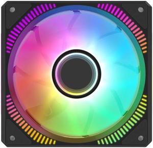 120mm RGB ARGB Fan Cooler PWM 4PIN 5V 3PIN Ventilator Hydraulic Bearings PC Computer Cooling Case Radiator Fan(Reverse)