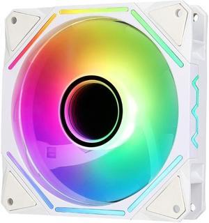 120mm Computer  Fans for Desktops Adjustable ARGB Quiet CPU PC Cooling Fan(Reverse)