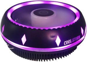 12CM Quiet RGB Fan CPU Cooler for LGA1150,1151,1155,1156,1366,775 AM4,AM3+,AM3 AM2+,AM2,FM1,CPU Fan CPU Air Cooler