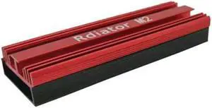 M.2 SSD Heatsink Cooler 2280 Solid State Hard Drive Radiator M.2 PCI-E NVME Aluminum Alloy HDD Cooling Thermal Pad(Red)