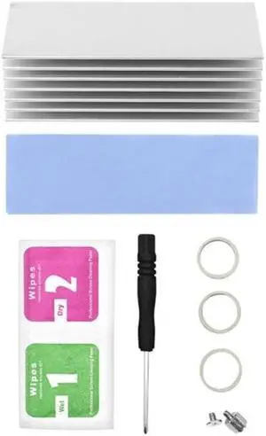 Aluminum Heat Sink Thermal Cooling Radiator Cooling Pad For NVME M.2 NG-FF SSD Solid State Hard Drive 70x22x30mm(as shown)