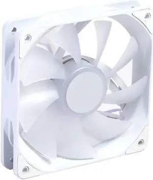 RS120 ARGB 120mm Cooling Fan 4Pin PWM Adjust Speed Fan Computer Case Fan 24.8-59.6CFM Strong Air Volume Computer Fans (White)