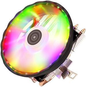 2/4 Heatpipes RGB CPU Cooler Radiator Silent PWM 4PIN For LGA 1150 1151 1155 1200 1366 2011 X79 X99 AM3 AM4 Radiator(2 Heatpipes)