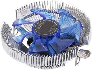 CPU Fan Desktop Computer PC Cooler Blue LED Aluminum Heatsink CPU Cooling Radiator for LGA 775 1150 1155 1156 1366 2011