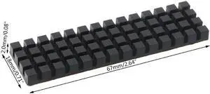 Graphene Heatsink Heat Sink M.2 NGFF 2280 NVME SSD Thermal Pad Hard Disk Cooler D7YC(AS SHOWN)