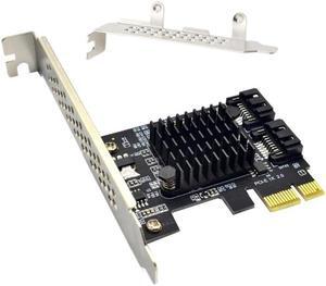 PCIE to SATA Expansion Card ASM1061 Chip PCI Express X1 to 2 Port SATA 3.0 6Gb Adapter Controller PCI-E SATA Card