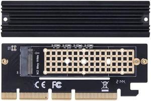 M2 SSD PCIE Adapter Aluminium Alloy Expansion Card Computer Adapter Interface M2 NVMe SSD To PCIE 3.0 16X Riser(as shown)