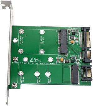 M.2 NGFF Msata SSD to Sata 3.0 2.5" Adapter M.2 SSD Converter Riser Card for PC Laptop Add On Card up to 6Gdps