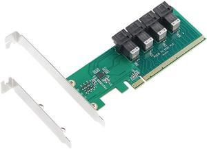 U.2 to PCIE Converter PCIE X16 to 4-port U.2 NVME SFF-8643 SFF-8639 Expansion Card PCI-E 4.0 Splitter Adapter Card