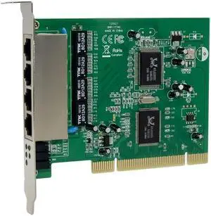 PCI Quad Fast Ethernet Switch Board 100Mbps Realtek PCI V2.2 RTL8305+8100CL Chipset 4 Port RJ45 Network Switch Lan Card
