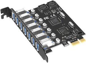 PCI-E USB 3.0 Expansion Card 7 Port USB 3.0 PCI Express Expansion Card PCIE USB 3.0 Adapter Desktop Computer Components(NEC NEC)