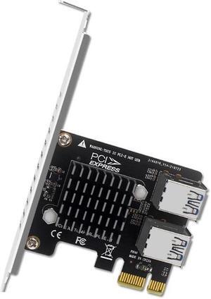 Add On Card PCI-E Extender Riser 1 to 4 PCI-E 1X Slots Graphics Card External Card PCI-E Adapter For Desktop Computer