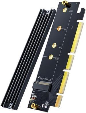 PCIE 4.0 x16 to for M.2 NVME SSD Adapter Card for M.2 NVME to PCIE X16 Expansion Card 64Gbps Support 2230 2242 2260 228