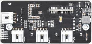 PCIE to SATA Adapter PCIE to SATA3.0 Expansion Card 4Port SATA3.0 Expansion Card Adapter 6Gbps Speed SATA Interface