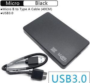 T22 2.5 "SATA Ke USB3.0 HDD Kandang Casing Hard Drive Seluler untuk SSD Kotak HDD Penyimpanan Eksternal dengan Kabel USB3.0/2.0 ABS(USB3.0 HDD CASE)