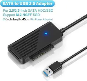 SATA Ke Adaptor USB Mendukung M.2 NGFF SSD USB 3.0 Ke Adaptor SATA untuk Hard Drive SATA SSD 2.5/3.5 Inci untuk Laptop(1pc M.2 SATA Adapter)