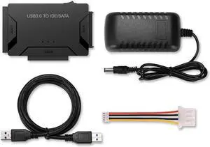 Adaptor Hard Disk USB 3.0 Ke SATA/IDE 3 IN 1 Mendukung Transmisi Data Kecepatan Tinggi 5Gbps untuk HDD/SSD Eksternal 2.5/3.5 Inci(US Plug)
(3 in 1 Adapter)