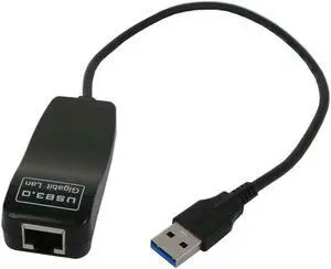 USB 3.0 To Gigabit Ethernet RJ45 LAN (10/100/1000) Mbps Wired Network Adapter Ethernet Network Card For for Windows7/8 Laptop PC