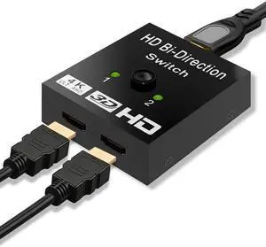4K Switch KVM Bi-Direction 1x2/2x1 Switcher HDMI-compatible Splitter for PS4/3 DVD PC Xbox Monitor TV Box Switcher Adapter