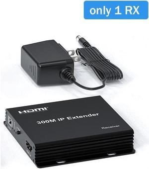 HDMI Extender over IP Rj45 Cat5e/6 Cable to 300M 1080P HDMI Ethernet Matrix IP Extender Transmitter via Network Switch with DIP(EU Plug)
(only 1 RX)