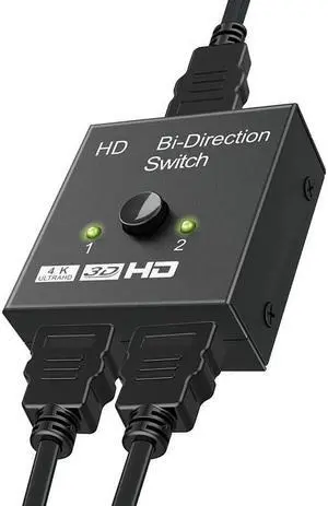 UHD HDMI Compatible Splitter 1X2 2X1 Split 1 Input 2 Output Amplifier 1080P 4Kx2K HDMI Compatible Switch 2 Port Bidirectional 4K
