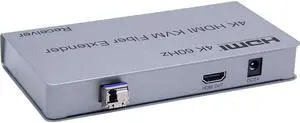4K 60Hz HDMI Fiber KVM Extender over Single Mode LC Fiber Optical to 10Km HDMI 2.0 USB Fiber Transceiver Support Keyboard Mouse(With UK Plug) 4K 60Hz HDMI Fiber KVM Extender over Single Mode LC Fiber Optical to 10Km HDMI 2.0 USB Fiber Transceiver Support Keyboard Mouse(With UK Plug)