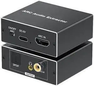 HDMI ARC Extractor 192KHz ARC TV to Digital SPDIF Audio  5.1CH HDMI to Coaxial SPDIF Jack Extractor Return Channel Converter