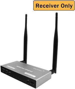 (EU Plug)(1 RX only)200M Wireless HDMI Extender 1080P Wifi HDMI KVM Extender Wireless Video USB transmitter with Loop-out IR Support Keyboard Mouse