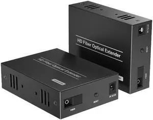 (With AU Plug)(Full Set(TX RX))HDMI Fiber Extender over Single SC Fiber Optical Cable Up to 20Km 1080P HDMI to Fiber Extension Video Audio sync for PC Monitor