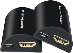 HD 1080P 60Hz HDMI Extender 60M over Single Rj45 Cat5e/6 Cable HDMI Ethernet Extender Video Transmitter for PC Loptop TV Monitor HD 1080P 60Hz HDMI Extender 60M over Single Rj45 Cat5e/6 Cable HDMI Ethernet Extender Video Transmitter for PC Loptop TV Monitor