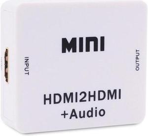 1080P HDMI Audio Extractor Converter HDMI to HDMI with 3.5mm Audio out Splitter HDMI Digital to Analog 3.5mm Extractor Converter