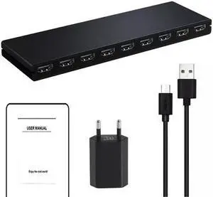 HDMI Splitter 1 in 8 out 4K 30Hz 8 Port HDMI Splitter 1X8 Video Distributor Converter HDCP1.4 for PC Loptop PS4 DVD Projector TV(EU power supply)